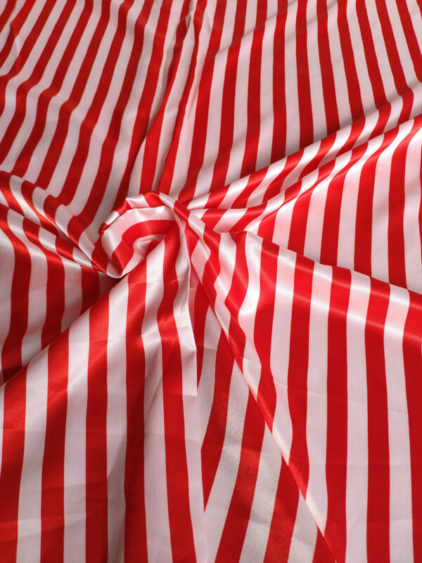 White and red stripped jacquard #82649 - Image 3