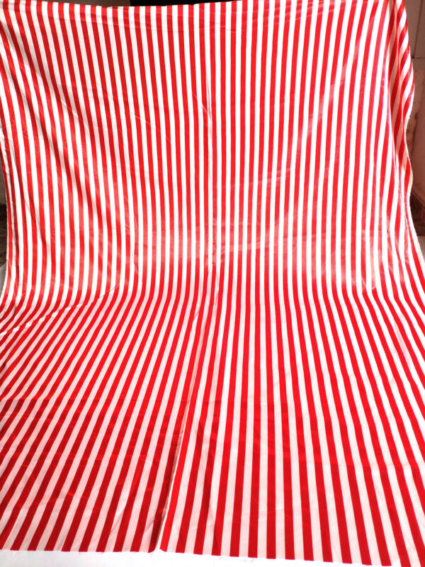 White and red stripped jacquard #82649 - Image 2