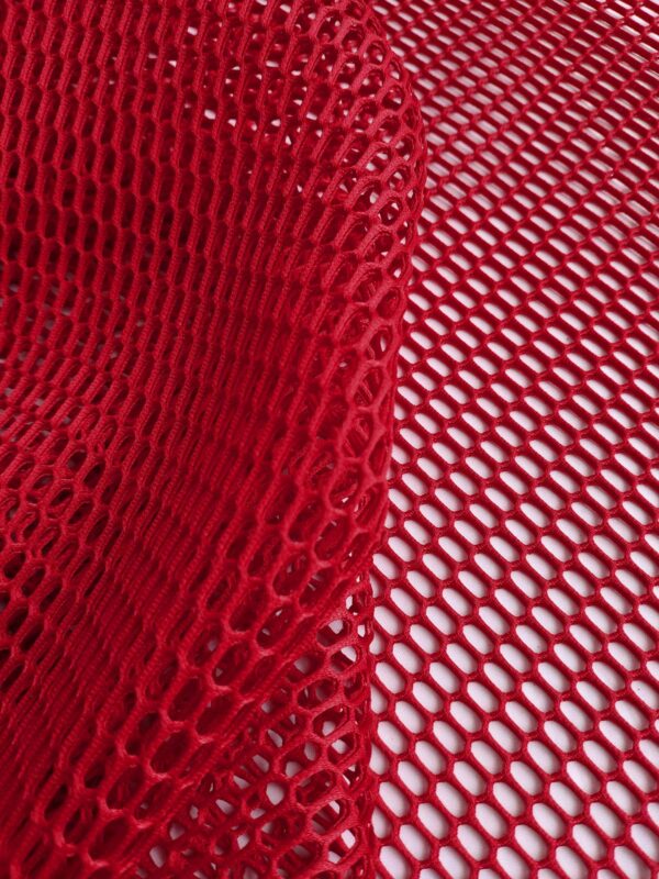 Red honeycomb air layer mesh fabric #91772 - Image 2