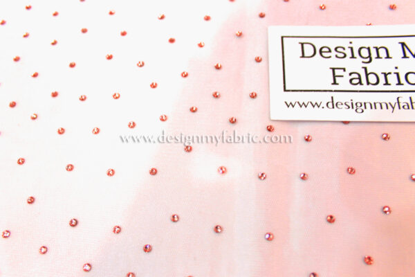 Dusty pink net fabric #91965 - Image 3