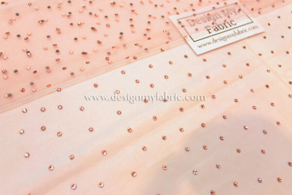 Dusty pink net fabric #91965