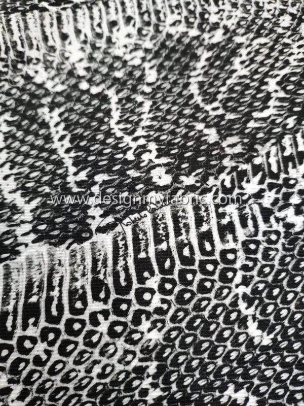 Snake animal print twill fabric #82101 - Image 2