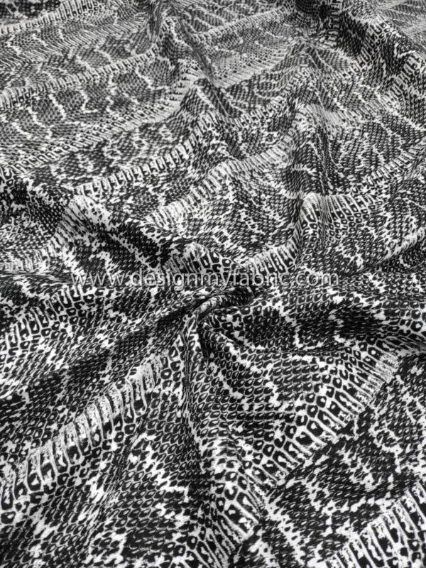 Snake animal print twill fabric #82101 - Image 3