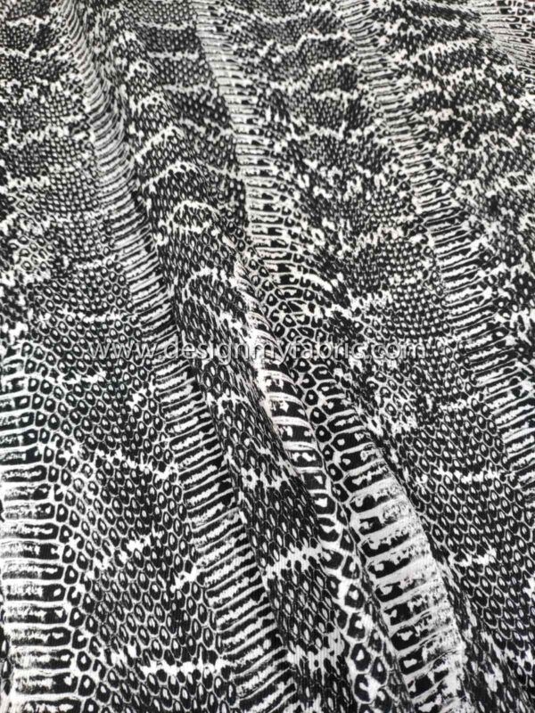 Snake animal print twill fabric #82101