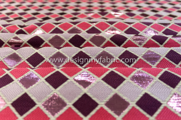 Pink jacquard fabric #82641