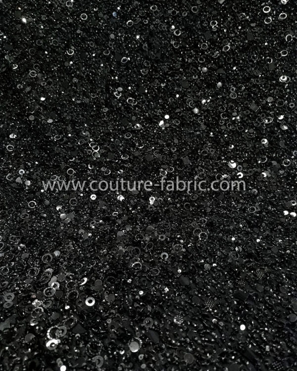 Black embroidery couture lace - Image 13