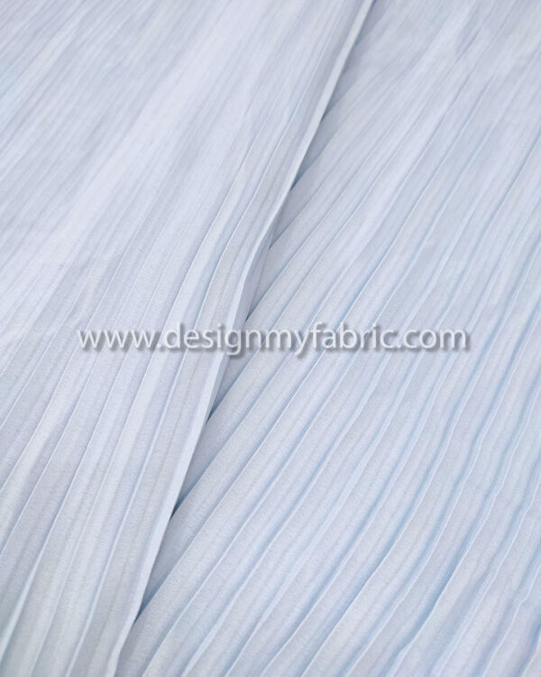 Babyblue pleated fabric #91598