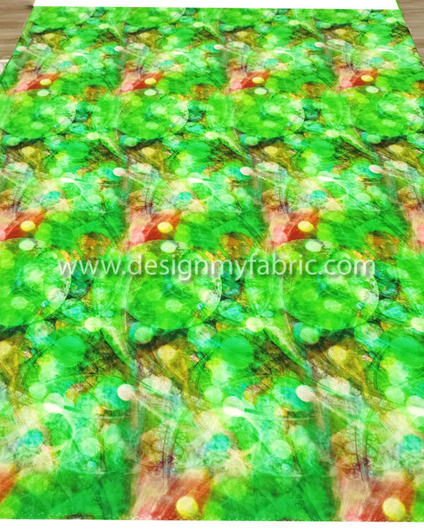 Green poplin fabric #50870 - Image 3