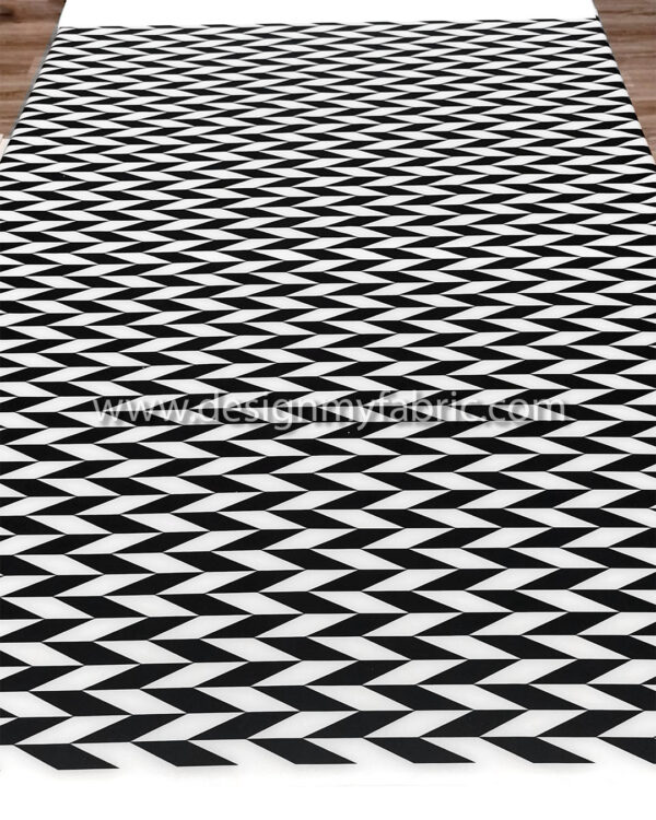 Black and white crepe fabric #99586 - Image 6