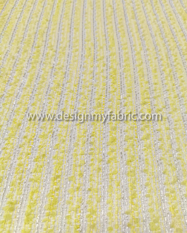 Yellow tweed fabric #91902 - Image 2