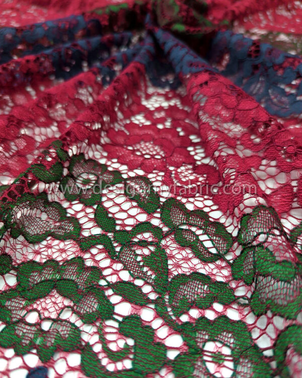 Colorful french lace fabric #80653 - Image 6