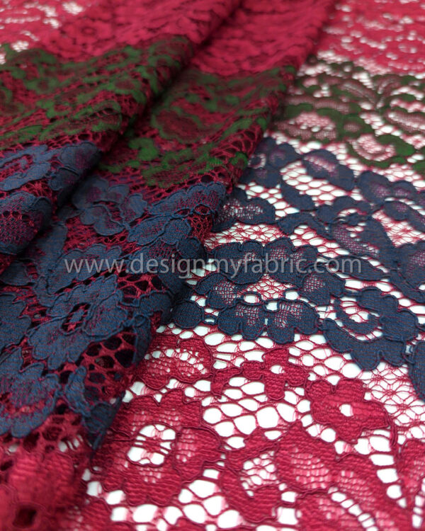 Colorful french lace fabric #80653 - Image 5