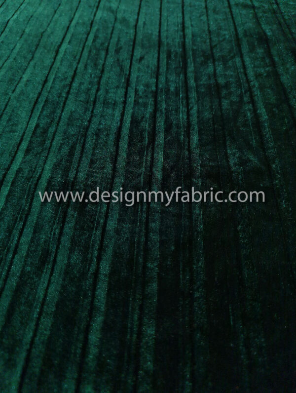 Green velvet fabric #91926 - Image 2