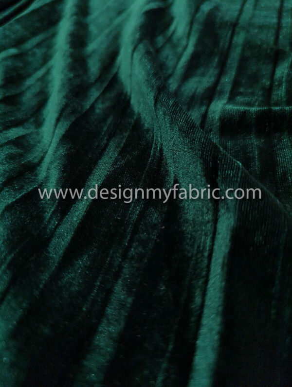 Green velvet fabric #91926 - Image 4