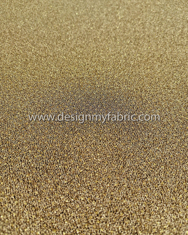 Gold jersey glitter fabric #50990 - Image 2