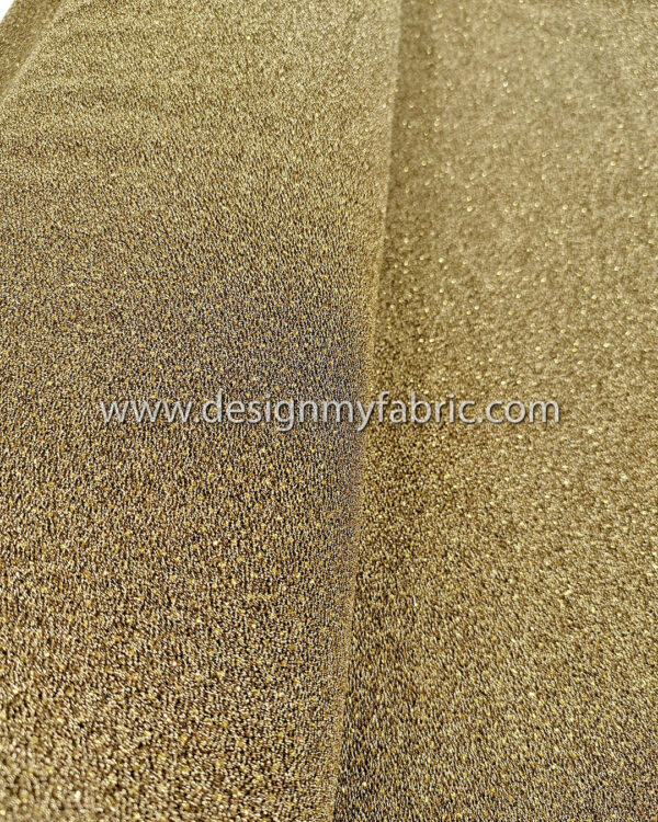 Gold jersey glitter fabric #50990