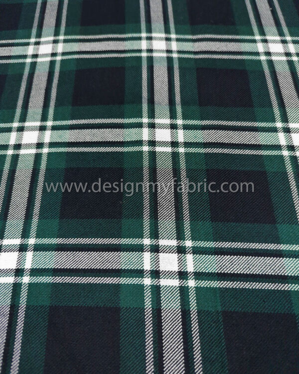 Green tartan fabric #50948 - Image 2