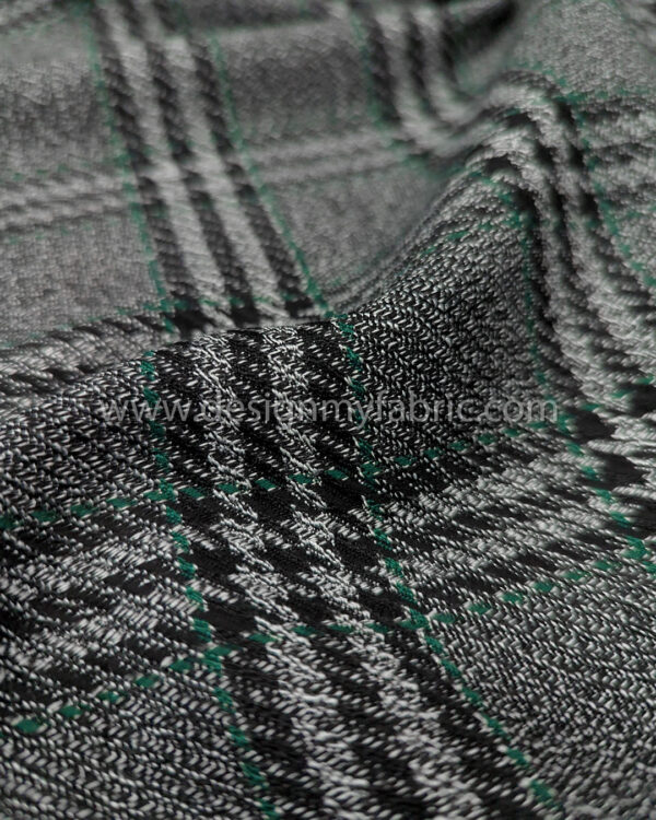 Grey and black coating fabric #50130 - Image 4