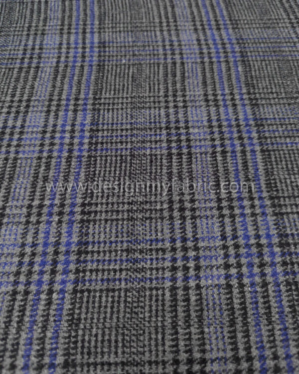 Grey and blue coating fabric #91872 - Image 2