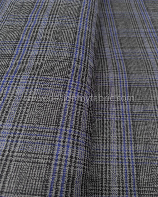 Grey and blue coating fabric #91872