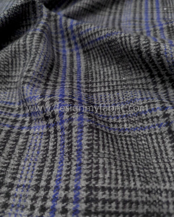 Grey and blue coating fabric #91872 - Image 4