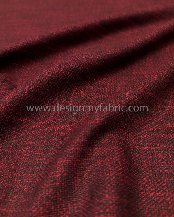 Black and red coating fabric #80991 - Image 4