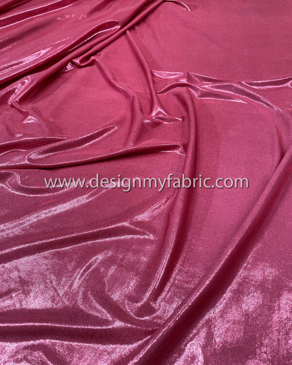 Magenta spandex metallic fabric #51039 - Image 3