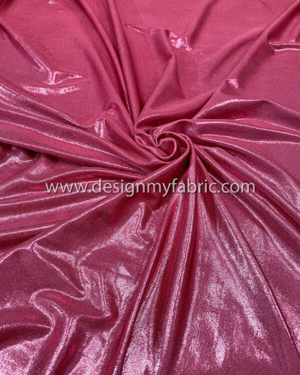 Magenta spandex metallic fabric #51039 - Image 5