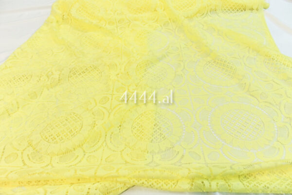 Yellow French fabric #80647 - Image 4