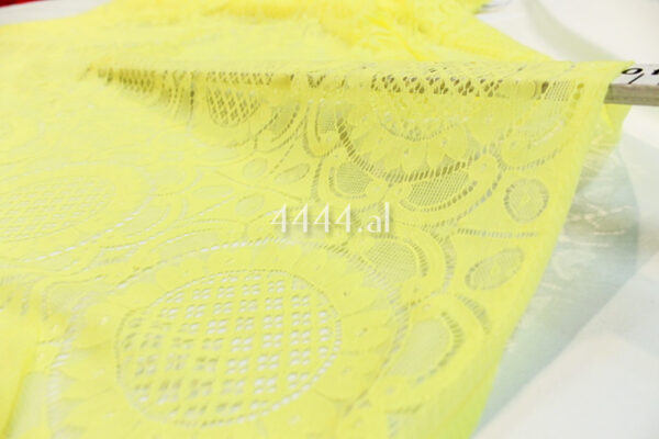 Yellow French fabric #80647 - Image 3