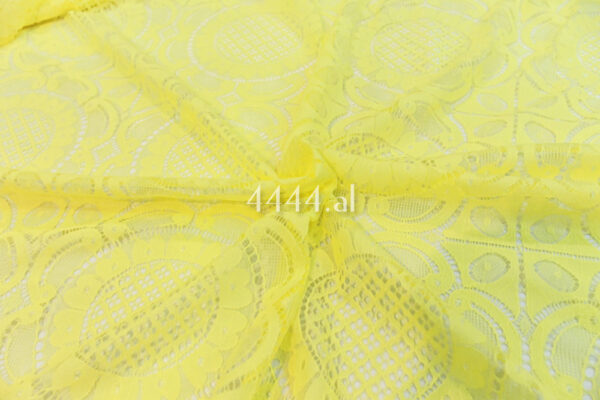 Yellow French fabric #80647 - Image 5