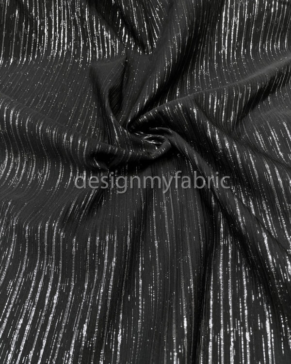 Silver and black jacquard #200402 - Image 5