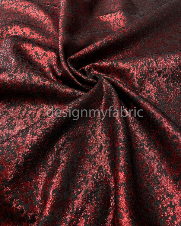 Red and black jacquard #200414 - Image 4