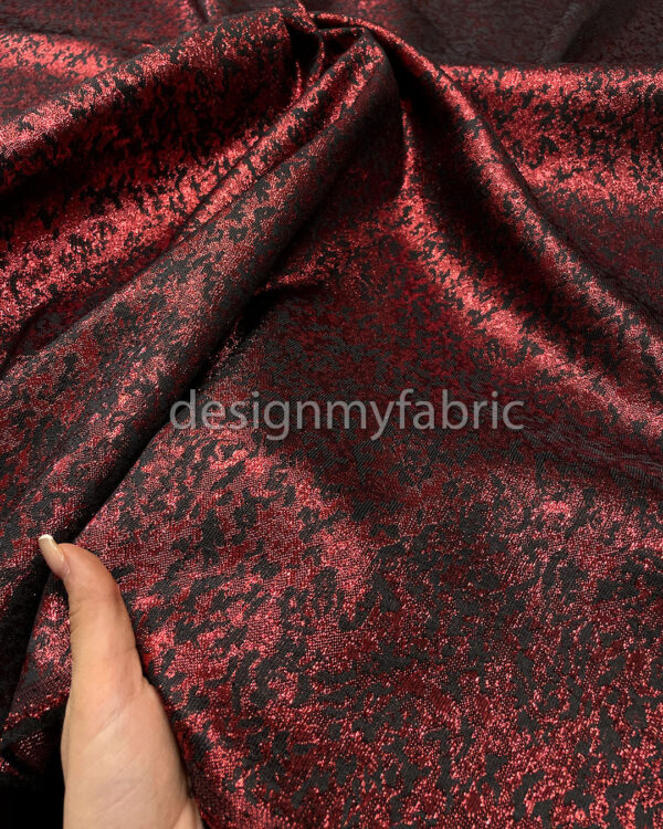 Red and black jacquard #200414 - Image 3