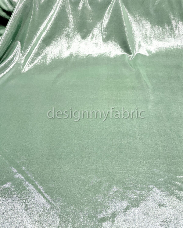 Mint spandex metallic fabric #200272 - Image 6