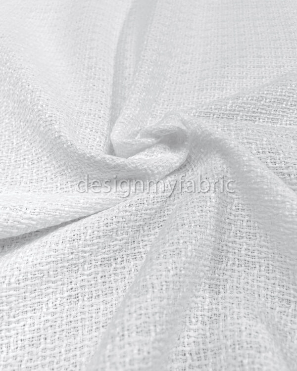 White tweed fabric #200369 - Image 7