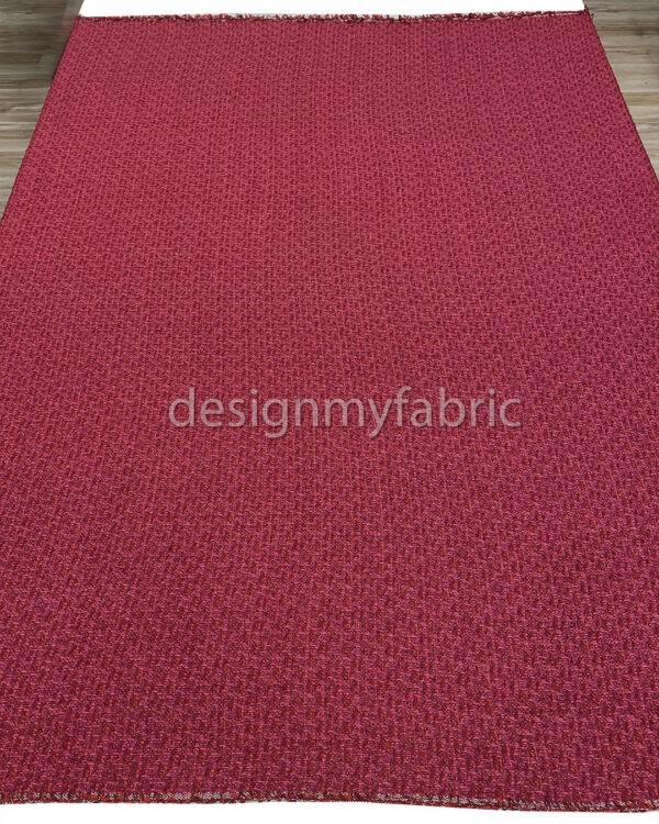 Magenta and red tweed fabric #200273 - Image 6