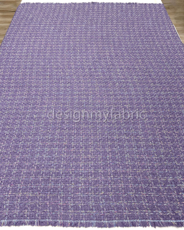 Purple tweed fabric #50511 - Image 6